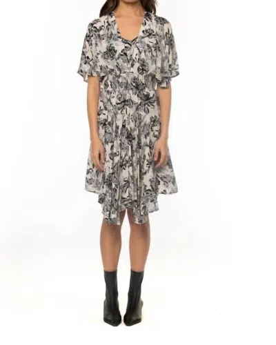 Tolani Diana Dress In Charcoal In Multi