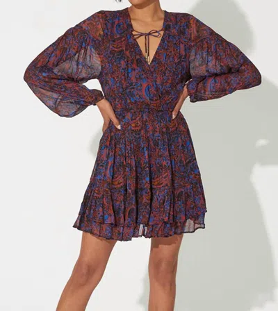 Shop Cleobella Nisha Mini Dress In Retrograde Paisley In Multi