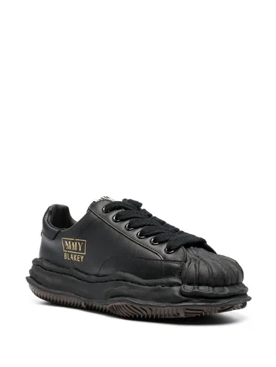 Miharayasuhiro Maison Mihara Yasuhiro Blakey Leather Low-top Sneakers In Black