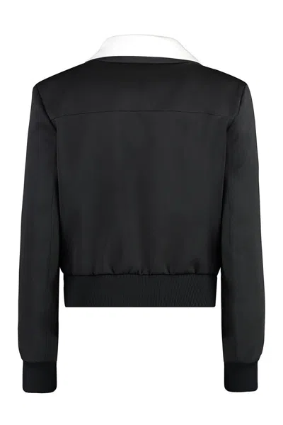 Shop Prada Wool Blazer In Black