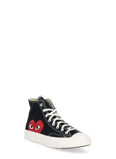 Shop Comme Des Garçons Play X Converse Comme Des Garcons Play Converse Sneakers Black