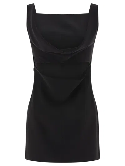 Shop Givenchy Crepe Dress In Black