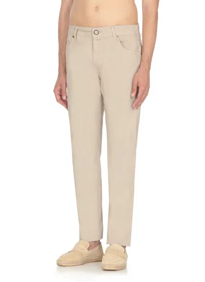 Shop Jacob Cohen Trousers Beige