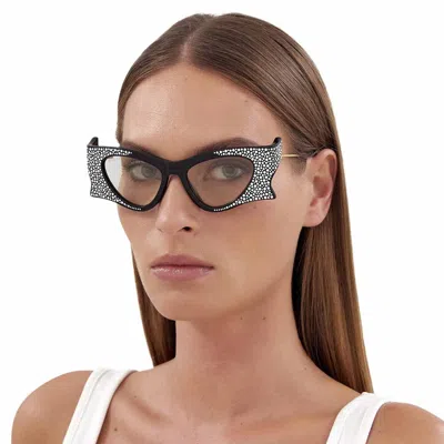 Gucci Eyewear Geometric Frame Sunglasses In Black