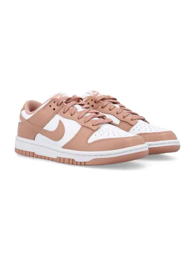 Shop Nike Dunk Low Woman Sneakers In White Rose Whisper