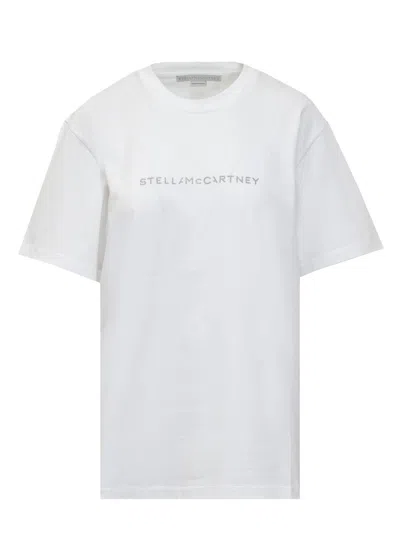 Shop Stella Mccartney Iconic Glitter T-shirt In White