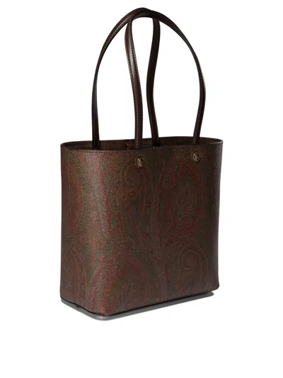 Shop Etro " Essential" Tote Bag In Brown