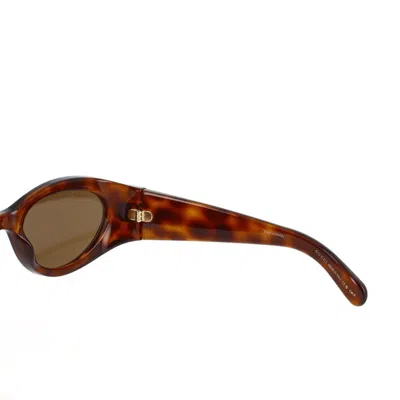 Gucci Double G Oval-frame Sunglasses In Havana