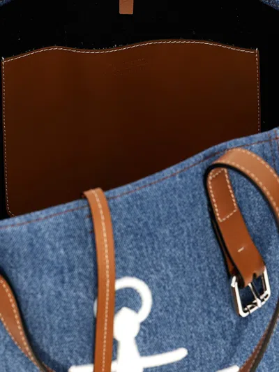 Shop Jw Anderson J.w. Anderson 'belt Tote Cabas' Shopping Bag In Blue
