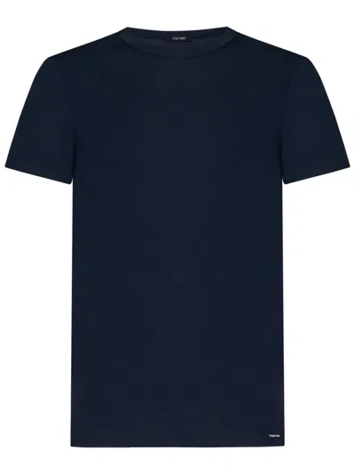 Shop Tom Ford T-shirt In Blue