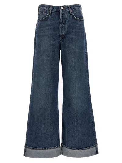 Agolde Dame Jeans In Blue