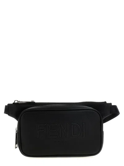 Shop Fendi ' Roma' Fanny Pack In Black