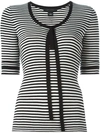 MARC JACOBS striped fine knit top,DRYCLEANONLY