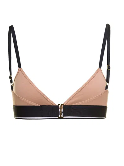 Shop Tom Ford Top With Logoed Band In Nude
