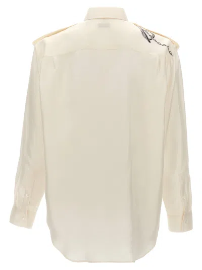 Shop Burberry Knight Shirt, Blouse White