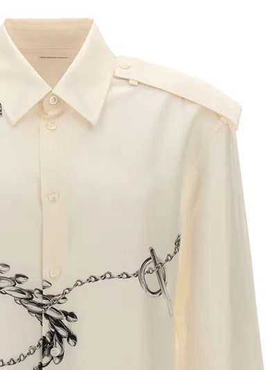 Shop Burberry Knight Shirt, Blouse White