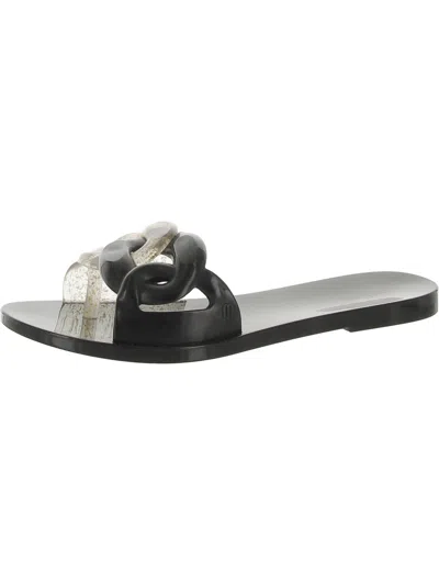 Shop Melissa Jellychain Womens Chain Slide Jelly Sandals In Silver