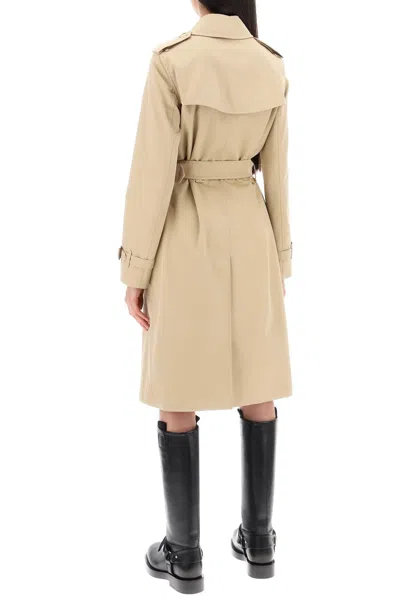 Shop Burberry Mid-length Kensington Heritage Trench Coat Women In Multicolor