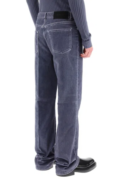 Shop Ferragamo Velvet Five-pocket Pants Men In Multicolor
