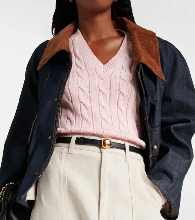 Loewe Ceinture En Cuir De Veau Lisse Pebble In Black