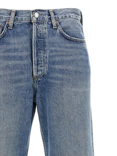 Agolde Castraight Jeans With Low Crotch Fran In Blue