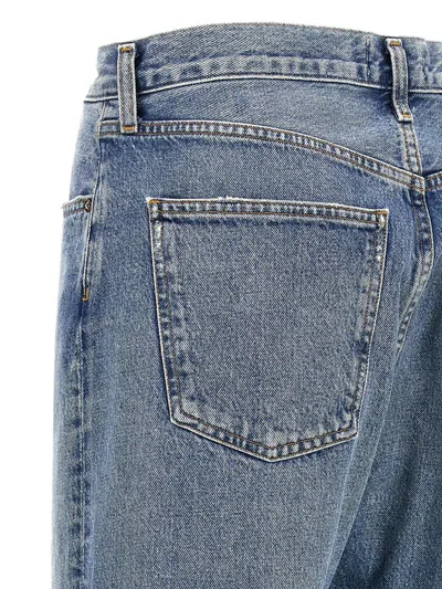 Agolde Castraight Jeans With Low Crotch Fran In Blue