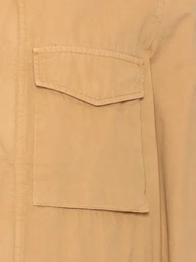 Aspesi Long-sleeved Casual Jacket In Beige