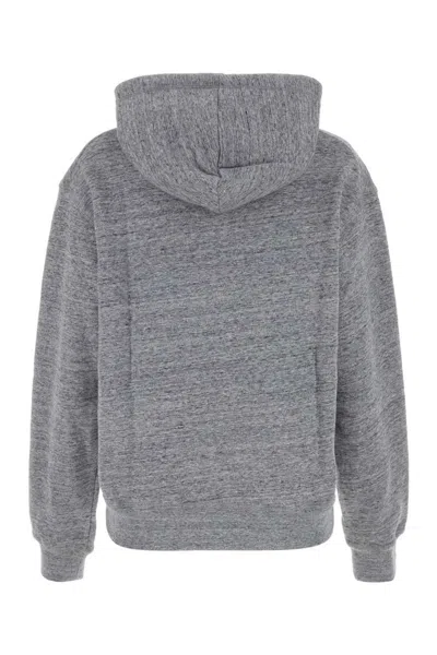 Dsquared2 Dsquared Melange Grey Cotton Sweatshirt In Grey