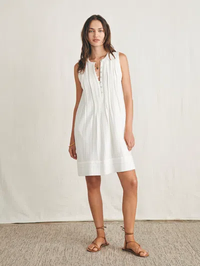 Shop Faherty Isha Dress In White