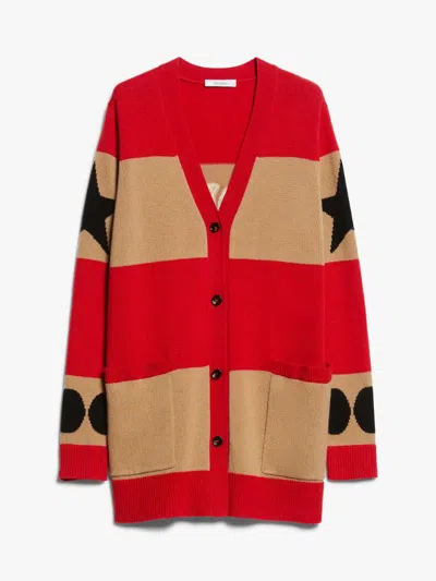 Max Mara Valido Wool And Cashmere Cardigan In Cammello