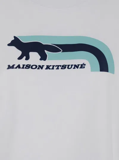 Maison Kitsuné Flash Fox Relaxed Tee-shirt In White