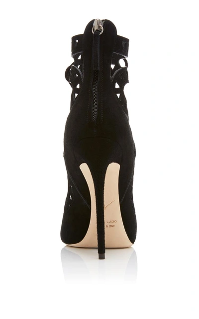 Shop Giuseppe Zanotti Coline Cutout Suede Sandals