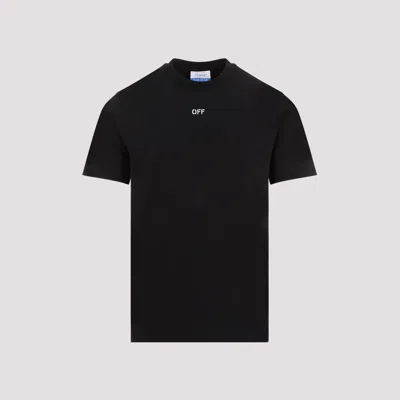 Shop Off-white Black Stitch Arrow Cotton T-shirt