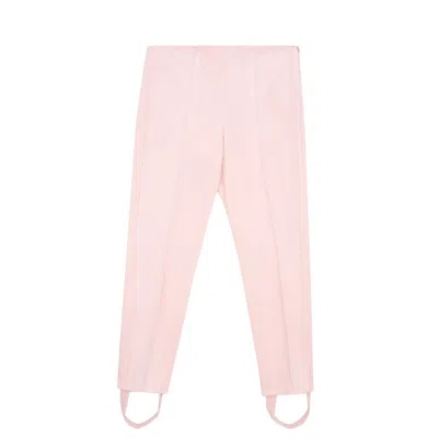 Lardini Chic Pink Viscose Pants For Elegant Evenings In Pink