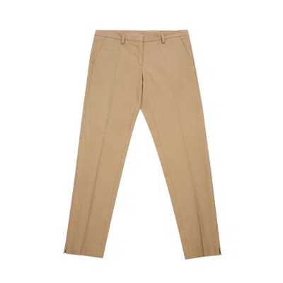 Lardini Chic Brown Cotton Pants For Sophisticated Style In Brown