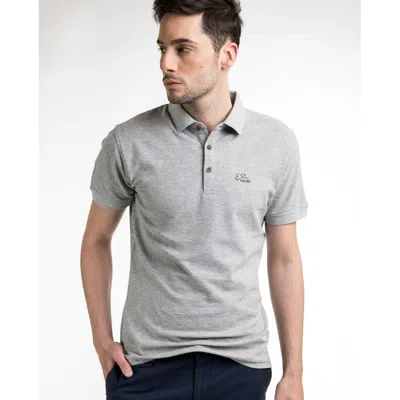 Shop Yes Zee Sophisticated Gray Cotton Polo For Men