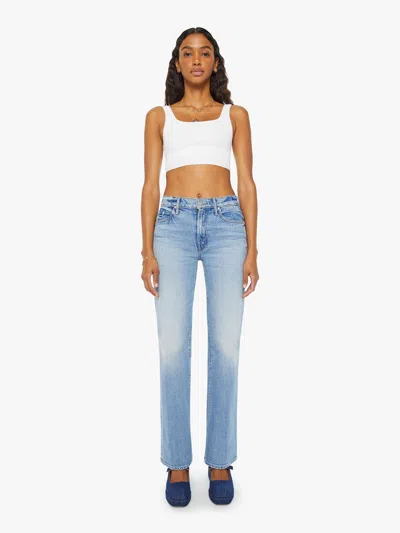 Mother The Kick It Wide-leg Jeans In Blue
