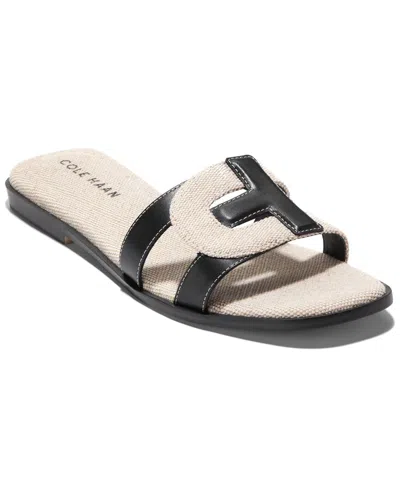 Shop Cole Haan Chrisee Leather Sandal In Black