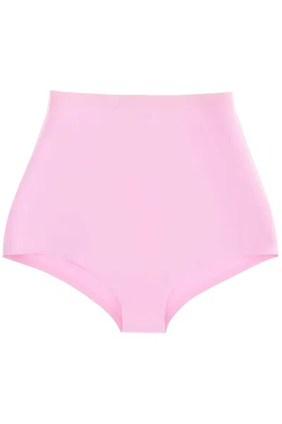 Shop Maison Margiela High Waisted Briefs In Latex In Pink