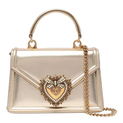 Shop Dolce & Gabbana Bags In Golden