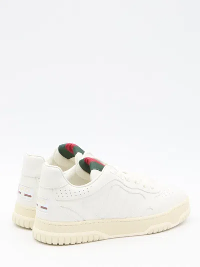 Gucci Reweb Sparrow Low-top Leather Sneakers In White