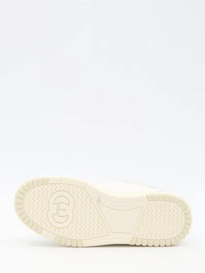 Shop Gucci Re-web Sneakers In White