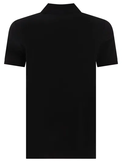 Shop Balmain 'monogram' Polo Shirt In Black