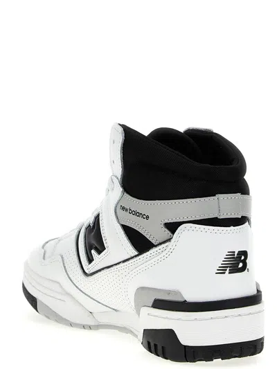 New Balance High-top Sneakers With Perforated Rubber Sole In Multicoloured