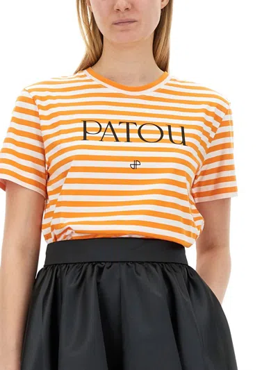Shop Patou T-shirt In Stripped