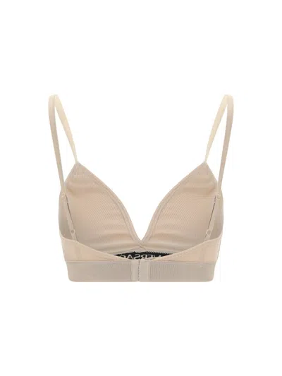 Versace Logo Patch Bra In Chiffon