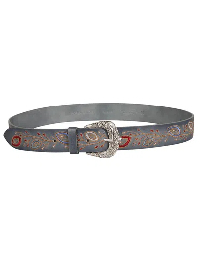 Shop Orciani Belts In Cielo