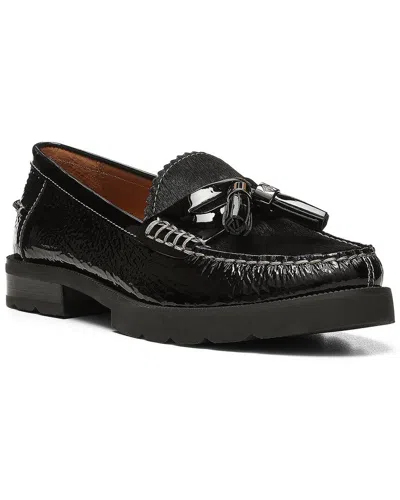 Shop Donald Pliner Lenny Leather Loafer In Black
