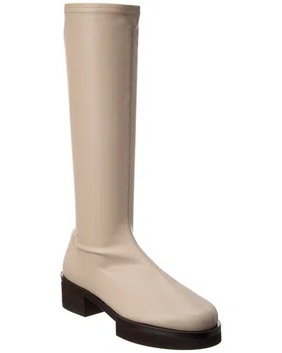 Shop Frame Le Scout Suede Knee-high Boot In Beige