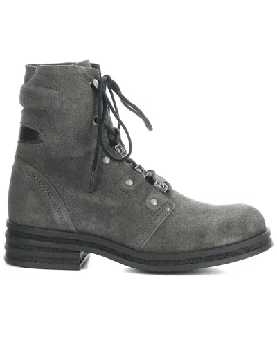 Shop Fly London Knot Suede Boot In Grey